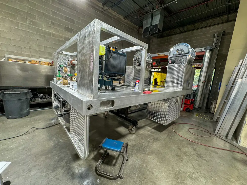 Rear module view with chevron panel pieces, photo 185 of 303.